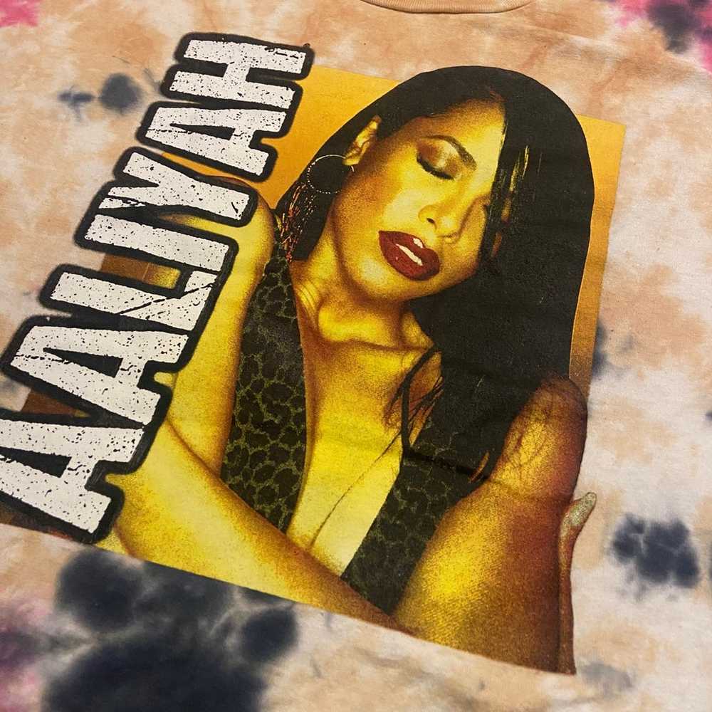 Vintage Aaliyah tie dye tee - image 2