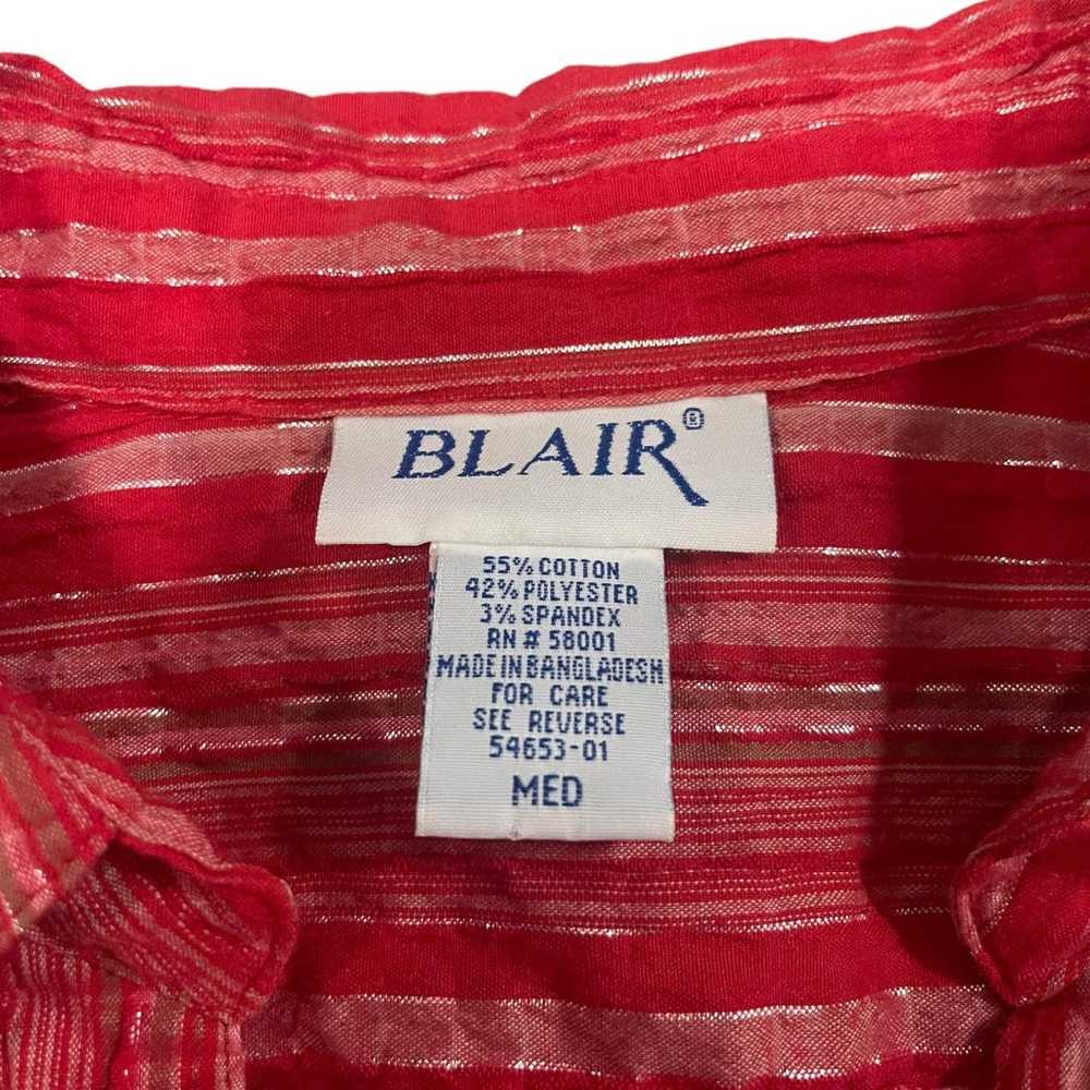 Vintage Women’s Blair 2pc Red Blouse - image 5