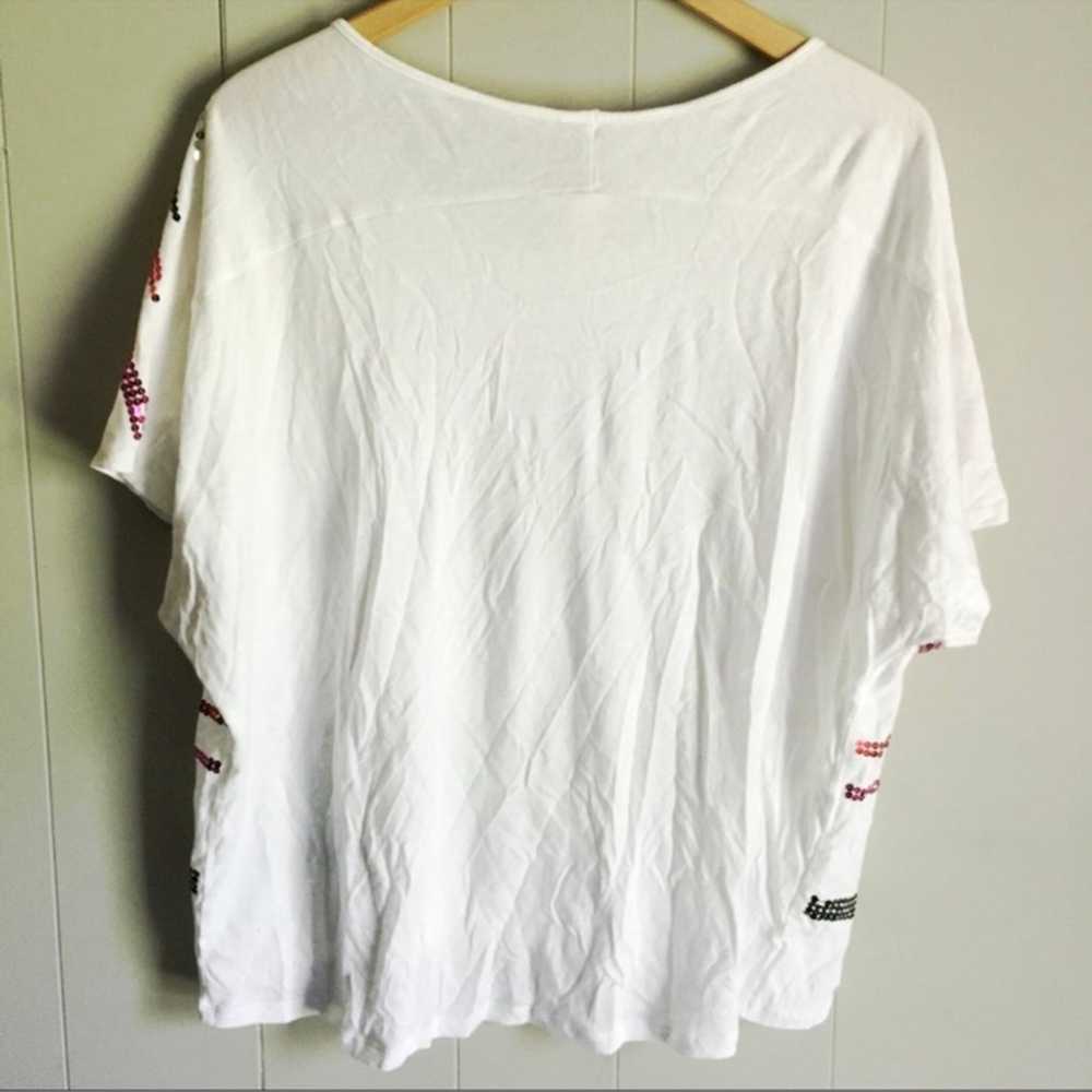 Victoria’s Secret Vintage 90s Striped Sequin Tee … - image 2