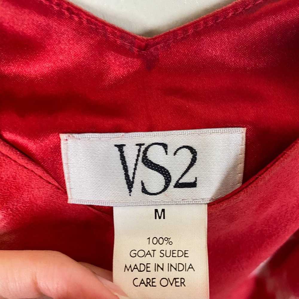 M red goat suede vintage tank by VS2 - image 3
