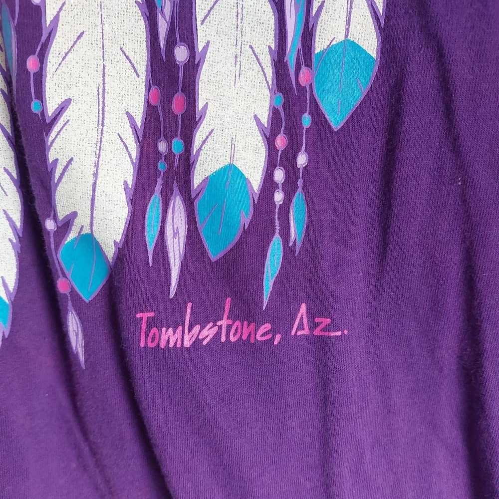 #Vintage Made In USA American Indian Themed Jerze… - image 3