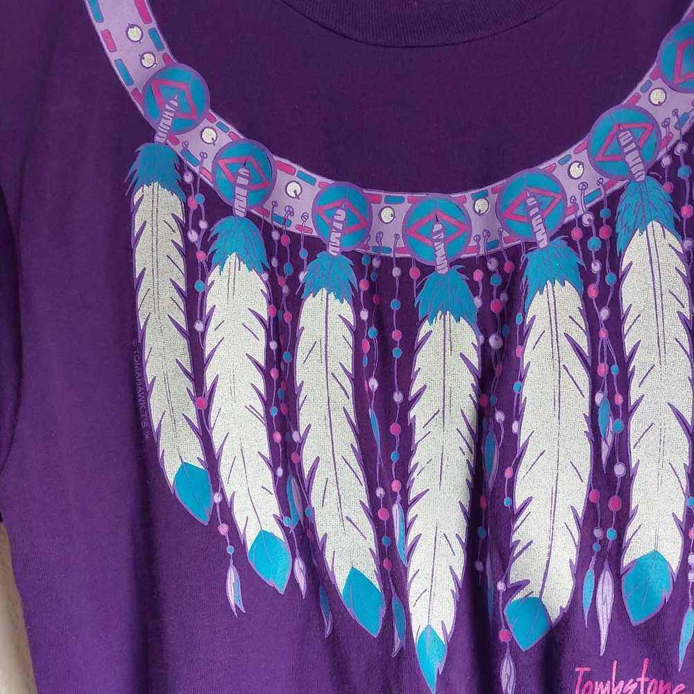 #Vintage Made In USA American Indian Themed Jerze… - image 5