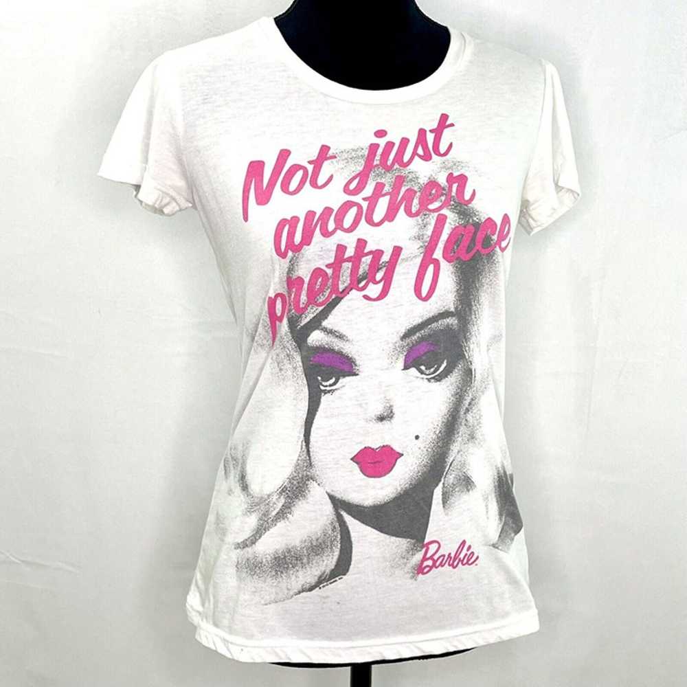 RARE Barbie Tee B&W Retro Style Not Just Another … - image 1