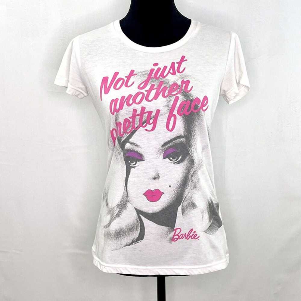 RARE Barbie Tee B&W Retro Style Not Just Another … - image 2