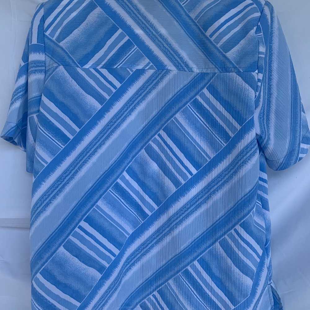 Blue classic vintage button down shirt - image 4