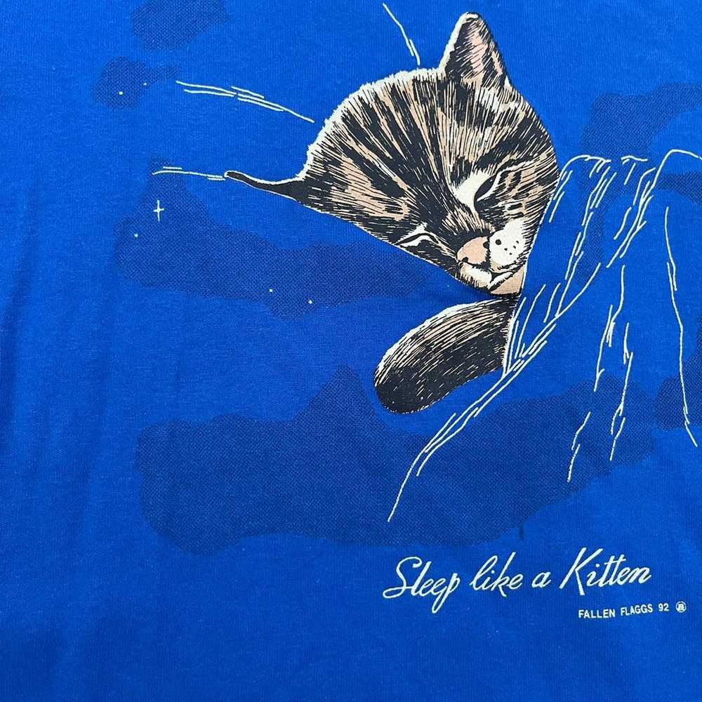 90s Sleep like a Kitten T-shirt Size Medium - image 5