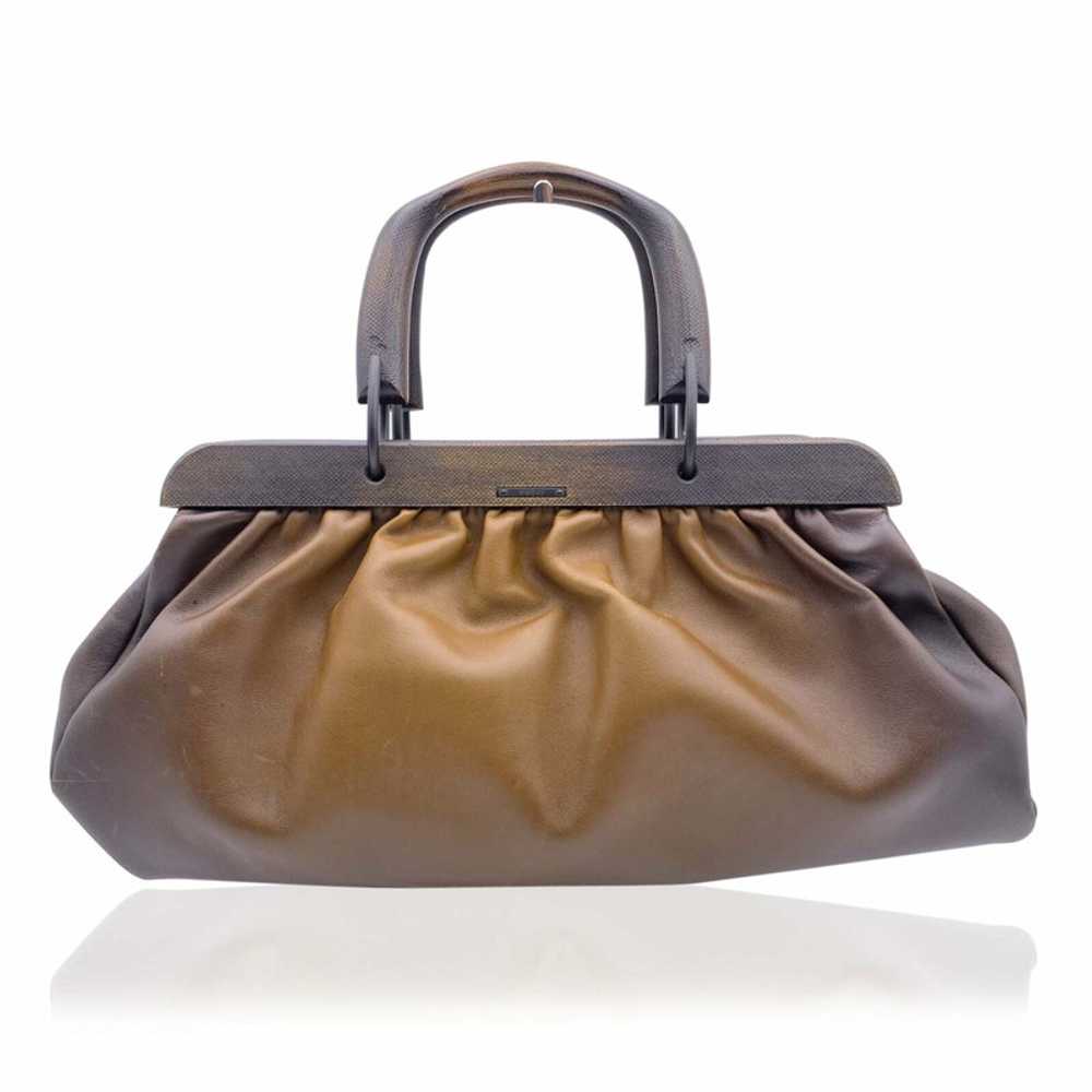 Gucci Handbag Leather in Brown - image 3