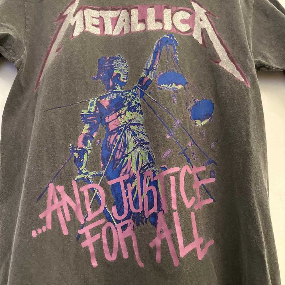 Vintage Metallica justice for all T-shirt. S/M - image 2