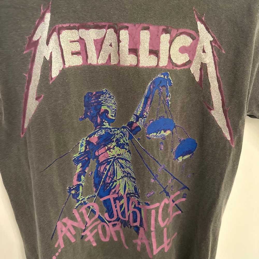 Vintage Metallica justice for all T-shirt. S/M - image 4