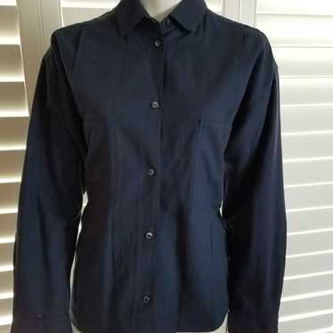 Vintage Navy Blue Ann Taylor Blouse