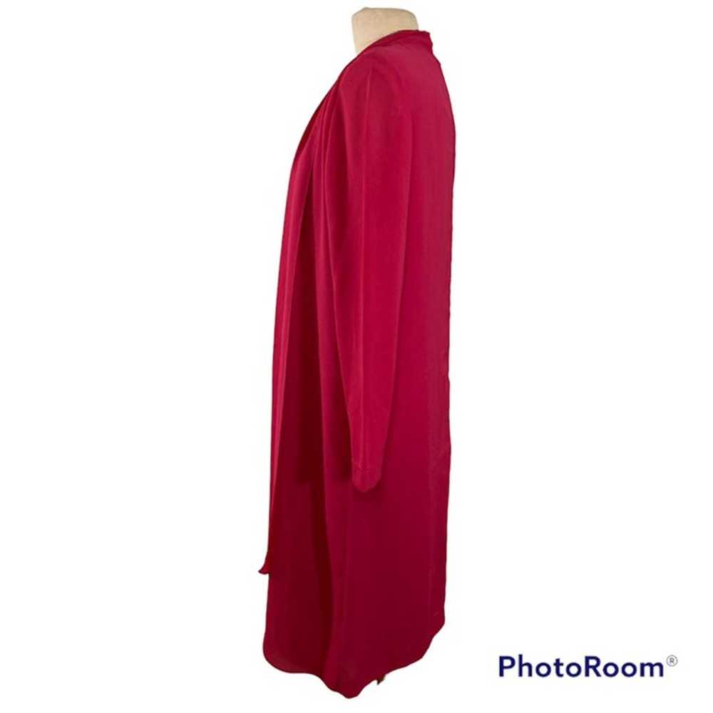 Vintage Hot Pink Cape Dress - image 2