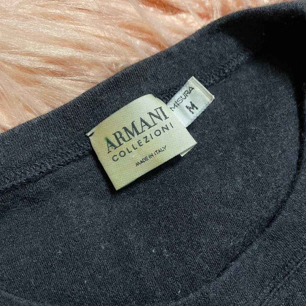 Vintage Armani Wool Shirt sz M - image 3