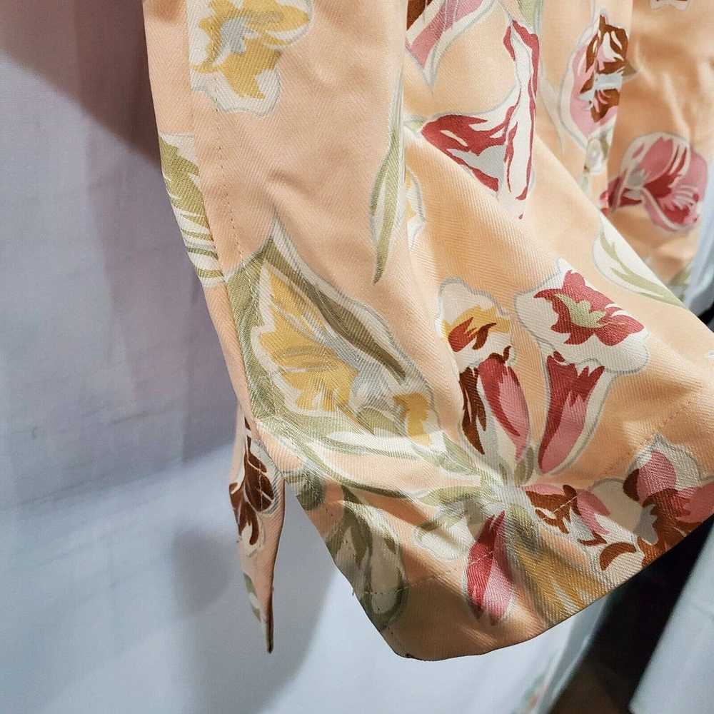Vintage 90's Pusser's West Indies Tan Floral Silk… - image 4