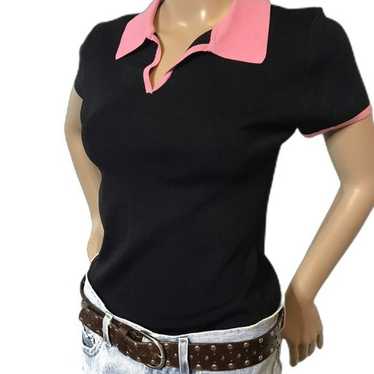 Vintage Short Sleeve Stretch Top M - image 1