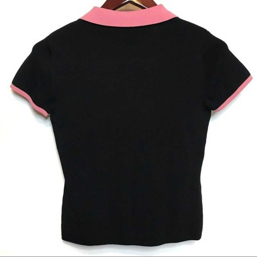 Vintage Short Sleeve Stretch Top M - image 5