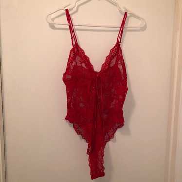 vintage victorias secret lingerie bodysuit - image 1