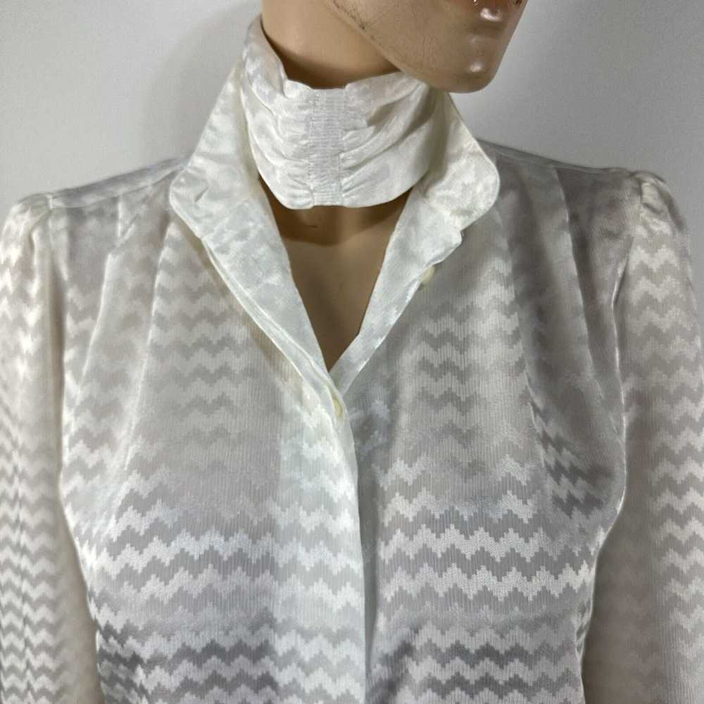 Vintage Anne Klein For New Aspects White Ivory Bl… - image 4