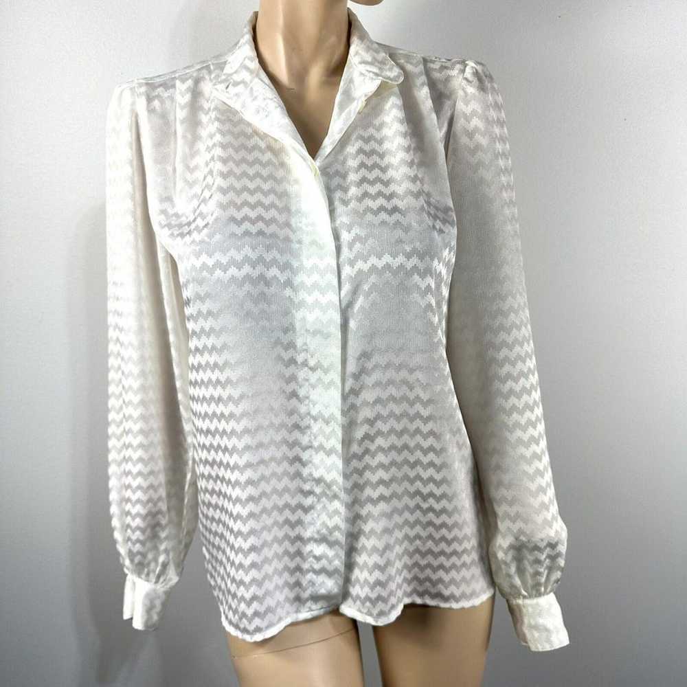 Vintage Anne Klein For New Aspects White Ivory Bl… - image 7