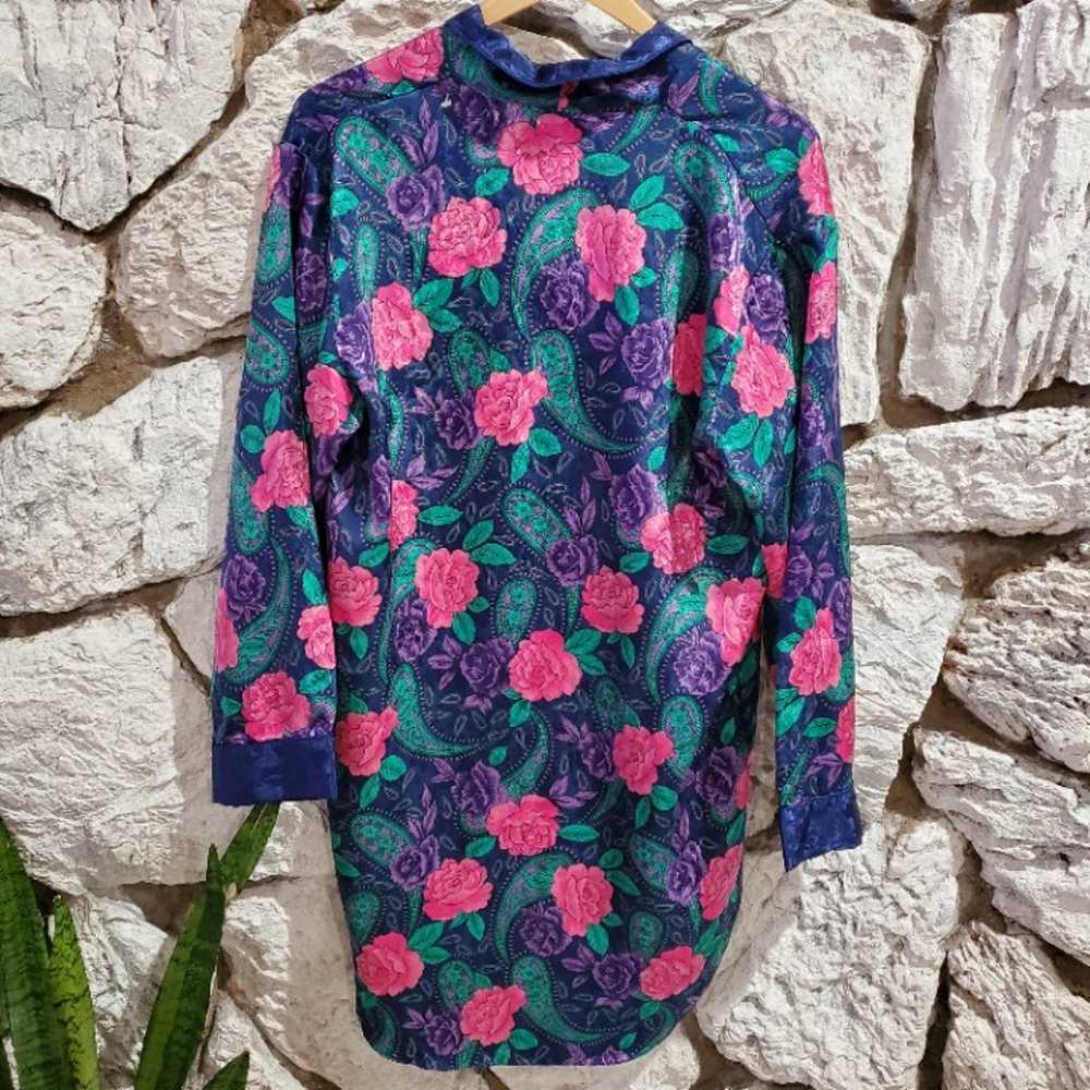 Vintage Blouse Floral Dress - image 2