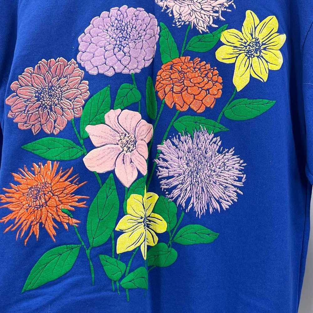 Quips Vintage Sweat Shirt Single Stitch Floral Pu… - image 7