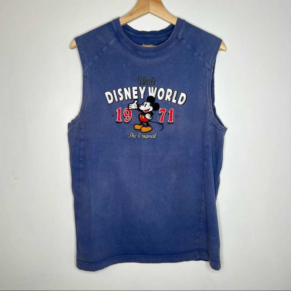 Vintage Disney embroidered tank top shirt M - image 1