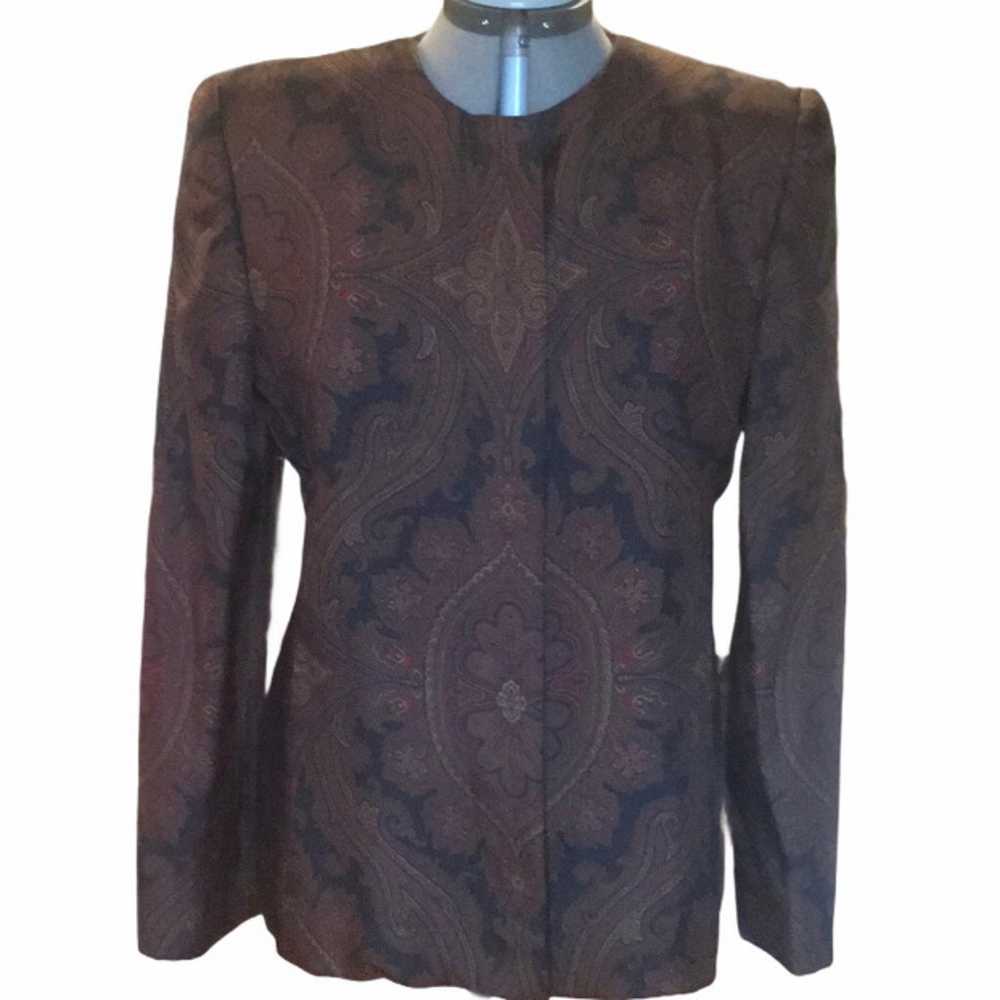 Gloria Sachs New York Vintage Blazer Top Bold sho… - image 1