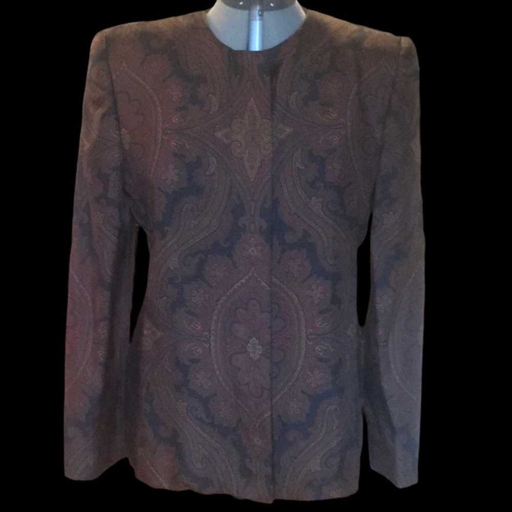 Gloria Sachs New York Vintage Blazer Top Bold sho… - image 3