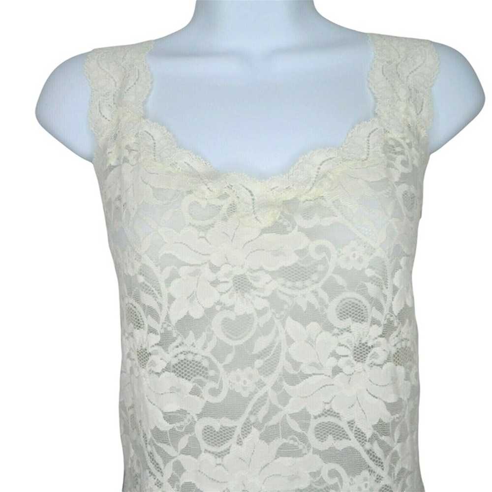 Vintage Victoria's Secret Ivory Lace Cami Top M P… - image 10