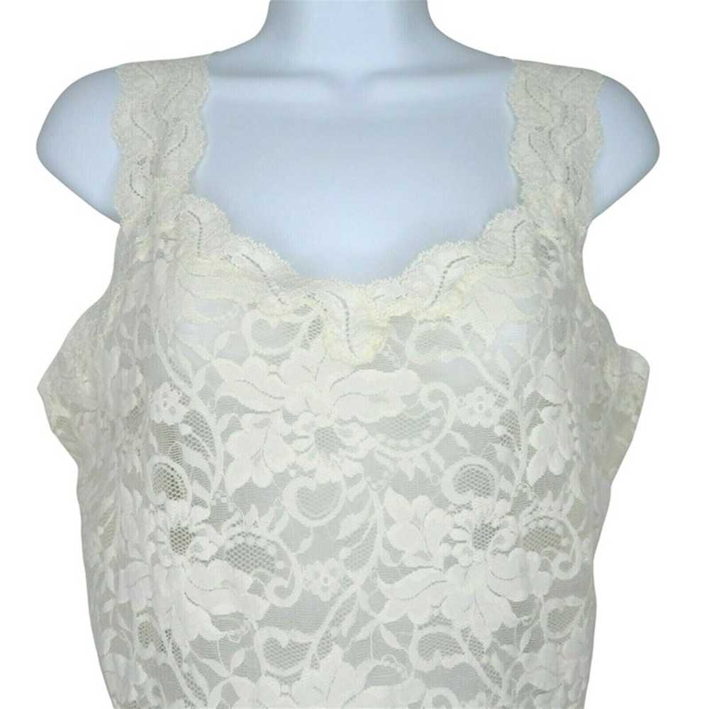 Vintage Victoria's Secret Ivory Lace Cami Top M P… - image 2