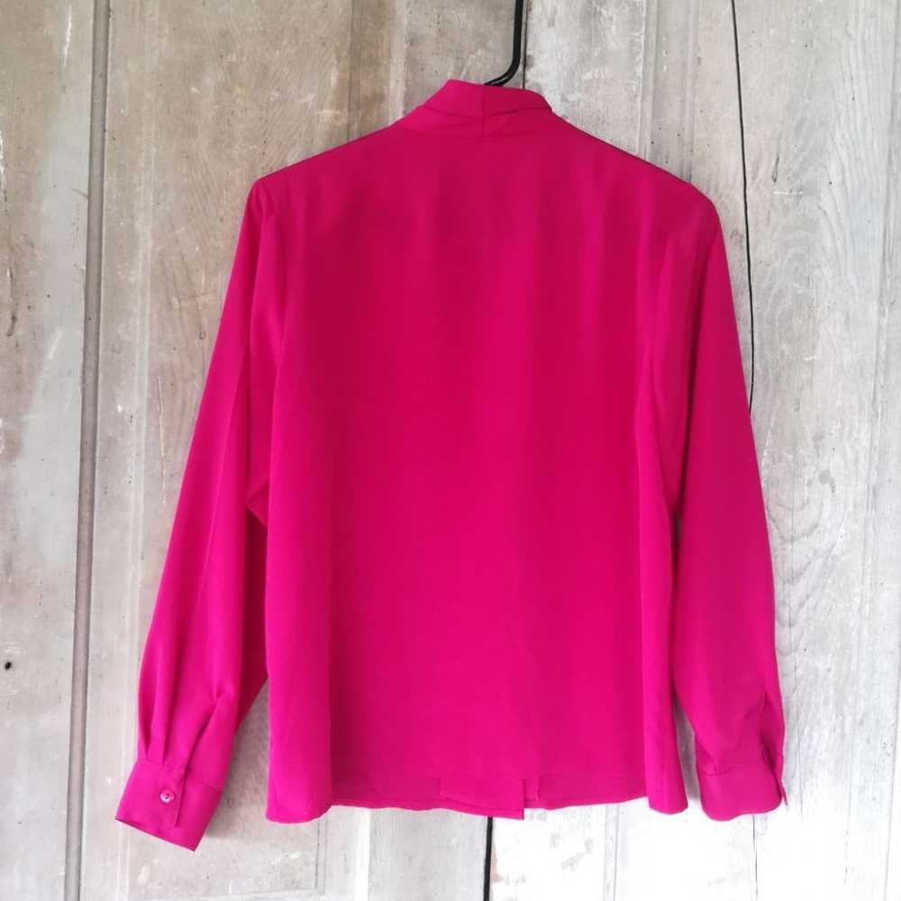 Vintage Pleated Pink Blouse - image 5