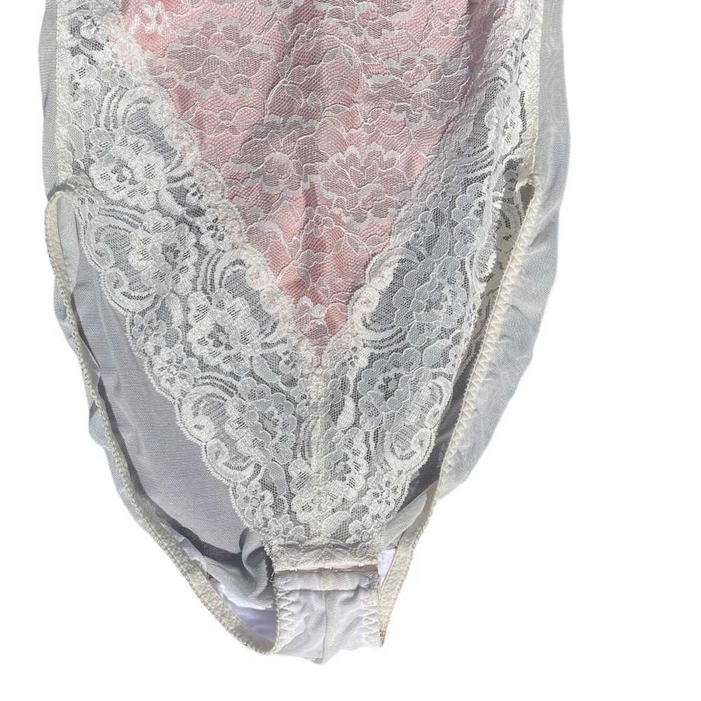 Vintage Victoria’s Secret lace bodysuit lingerie … - image 3