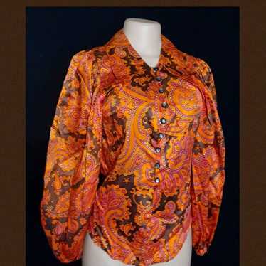 Vintage aladdin woman blouse 60-70s - image 1