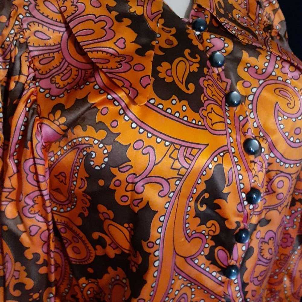 Vintage aladdin woman blouse 60-70s - image 3