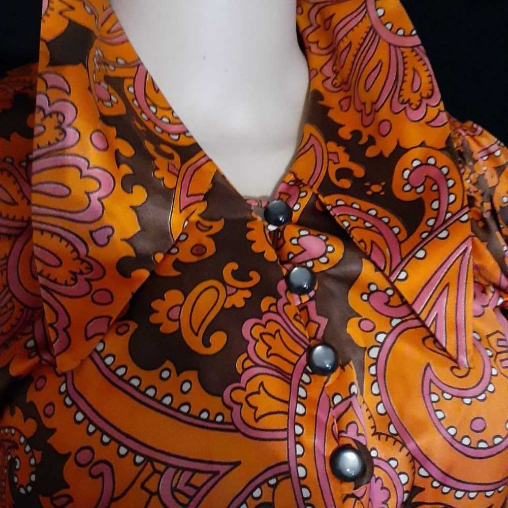 Vintage aladdin woman blouse 60-70s - image 4