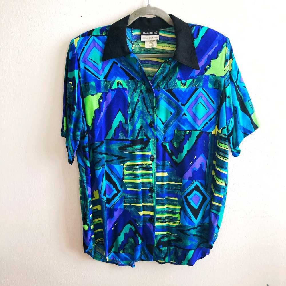 Vintage Caliche Collection Button Down M - image 2