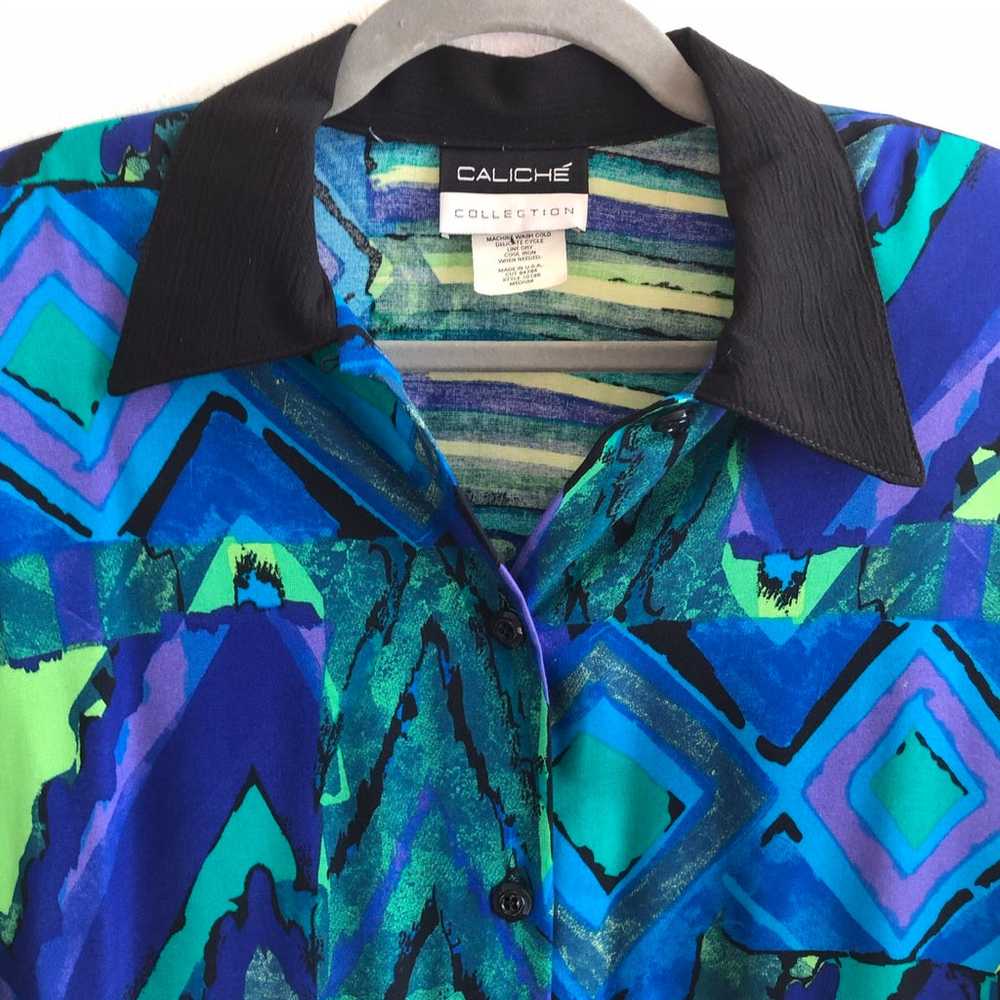 Vintage Caliche Collection Button Down M - image 3