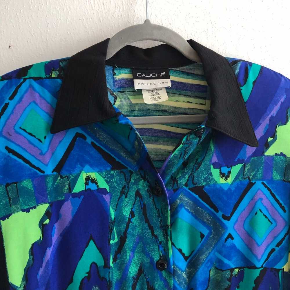 Vintage Caliche Collection Button Down M - image 6