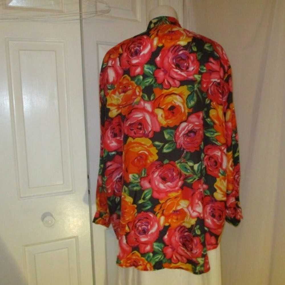 Carole Little vintage silk button down - image 6