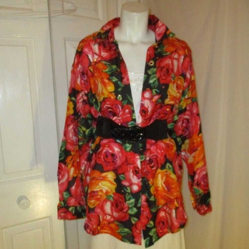 Carole Little vintage silk button down - image 9