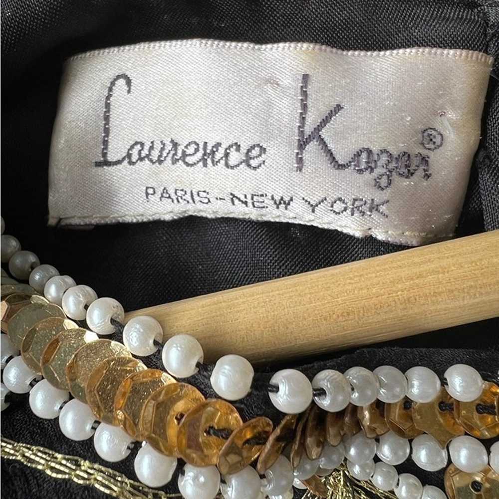 Laurence Kazar women’s vintage sequin bead silk t… - image 4
