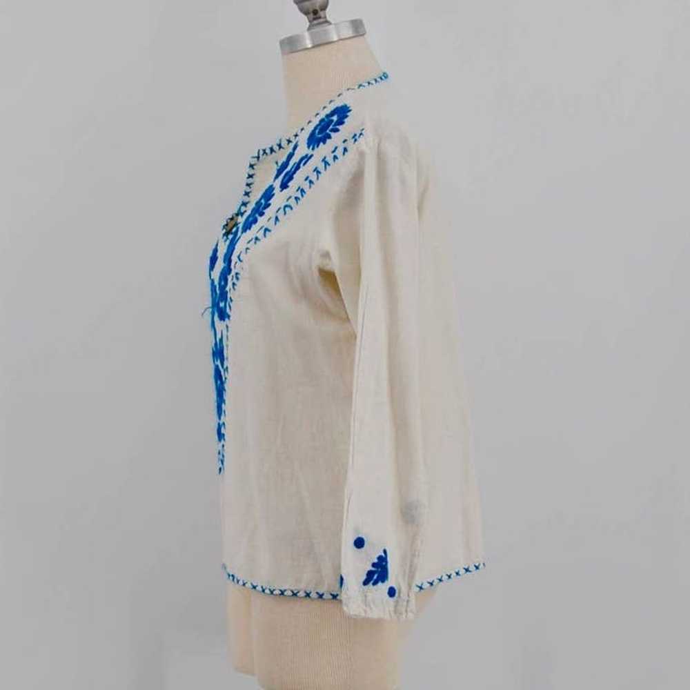 Vintage Embroidered Blouse - image 2