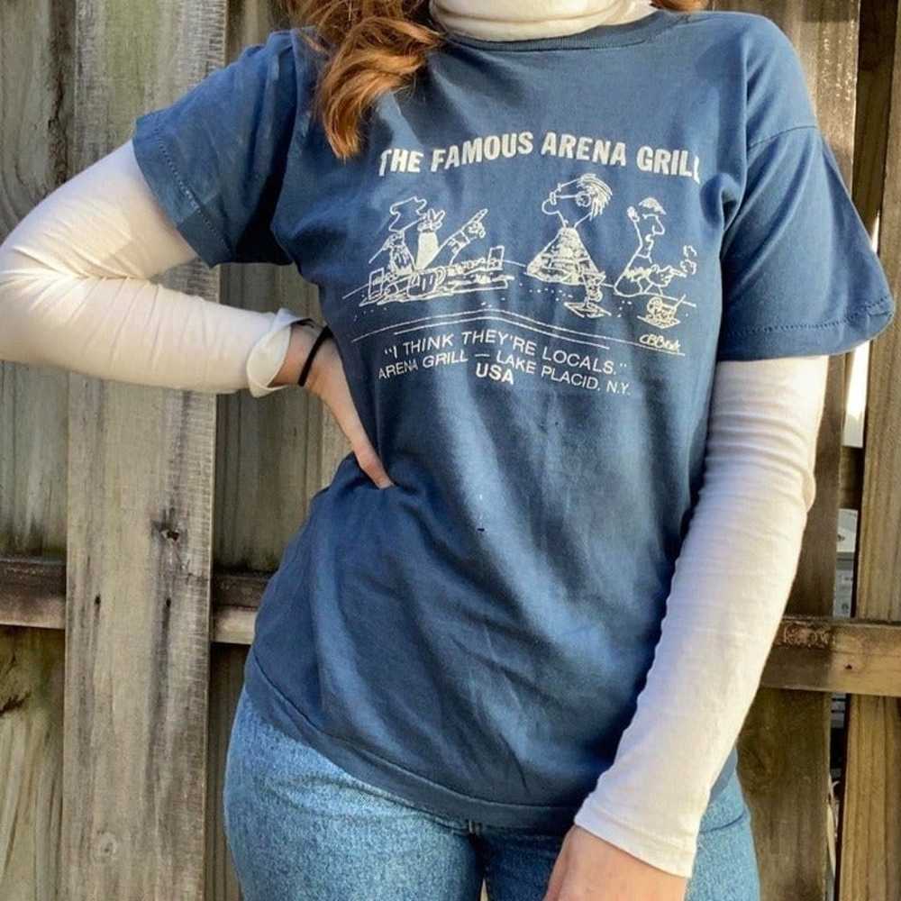 Vintage 70s Lake Placid Tee - image 2