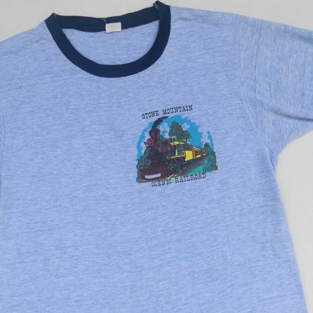 Vintage Stone Mountain Souvenir Ringer T - image 2