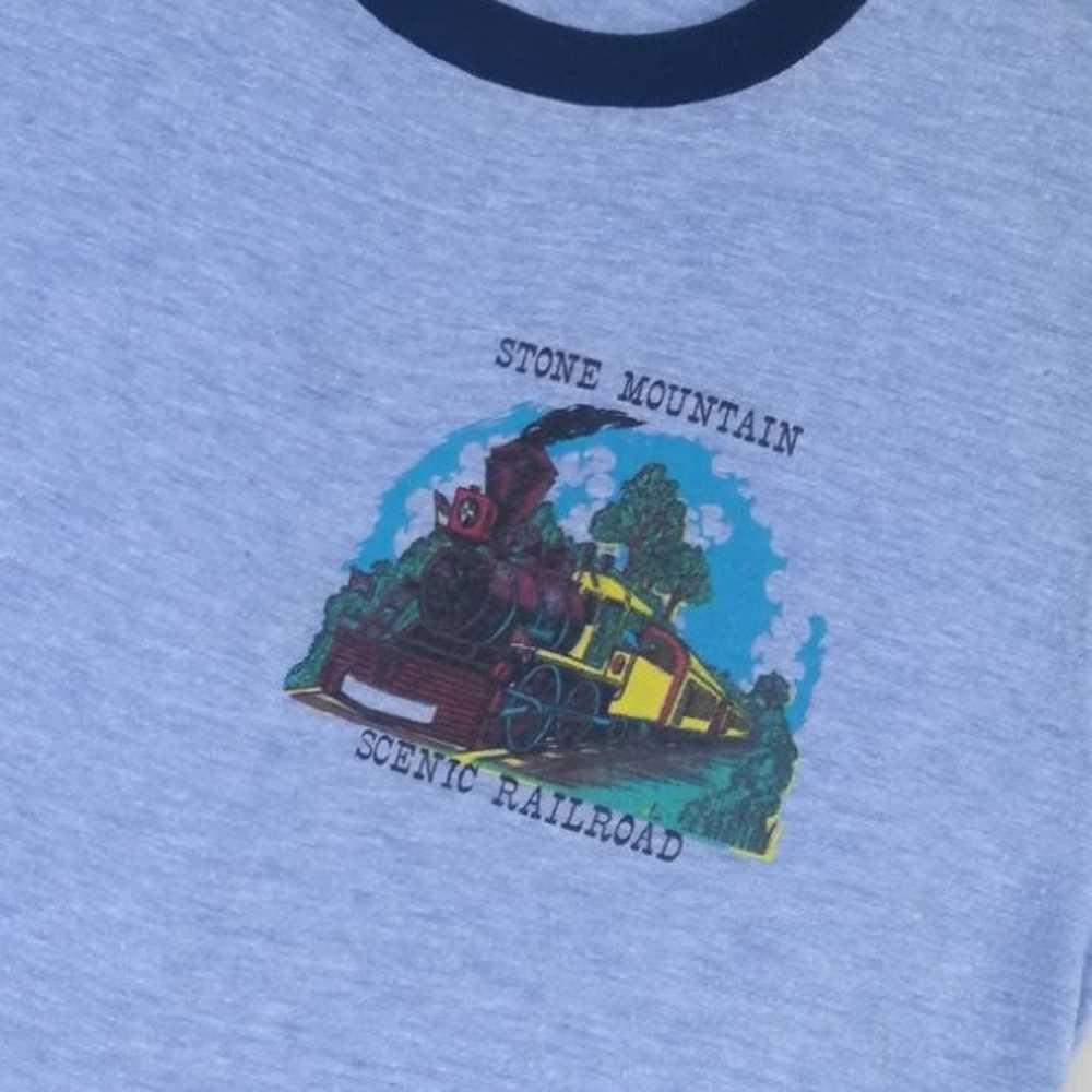 Vintage Stone Mountain Souvenir Ringer T - image 5