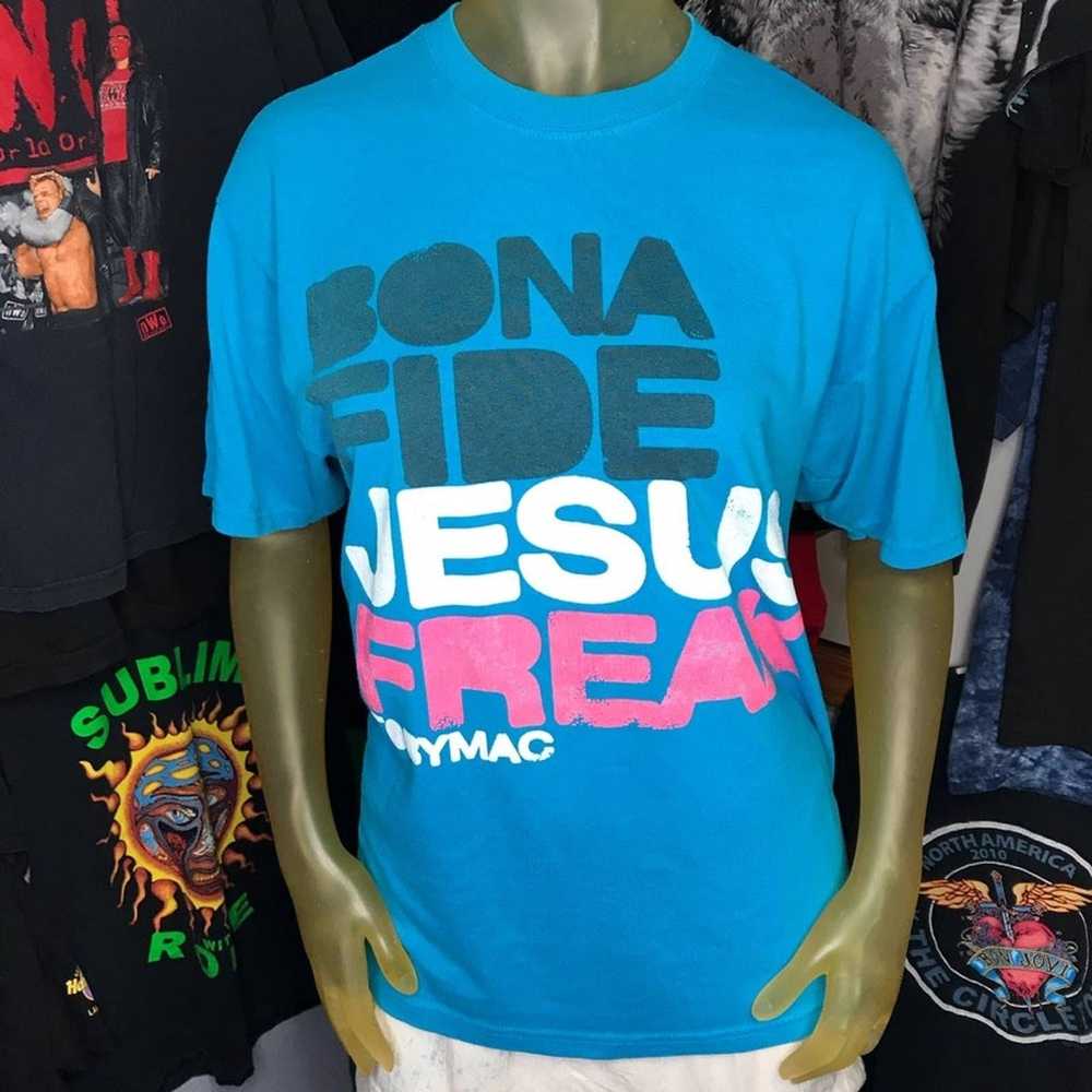 Vintage Jesus Tee Bona Fied Jesus Freak Toby Mac M - image 1