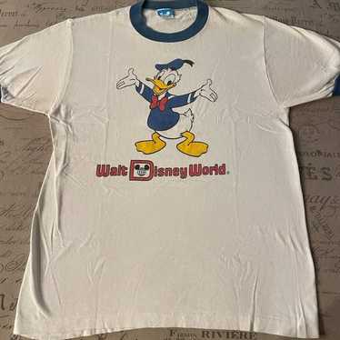 Vintage 80s Walt Disney World Jersey shops T Shirt M White Crewneck Single Stitch 88