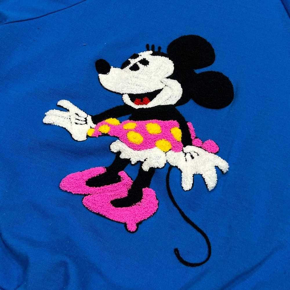 Vintage 1980s Minnie Mouse Embroidered Short Slee… - image 2