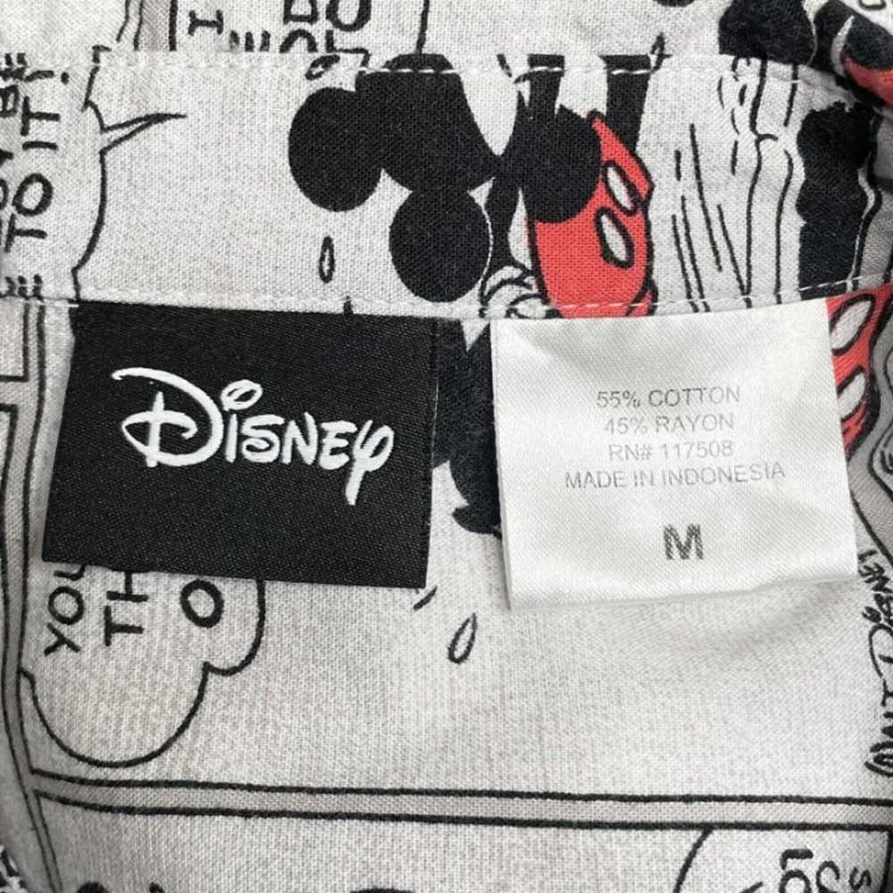 Vintage Mickey Mouse Shirt Comic Strip All Over P… - image 4