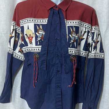 激安出品vintage spangle western shirts トップス