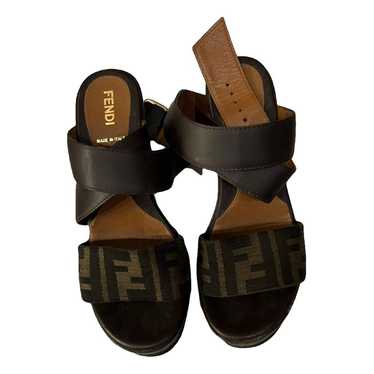 Fendi Fendi Feel cloth sandals - image 1
